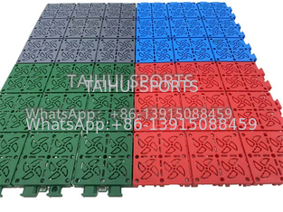 Tiles para pisos de canchas de baloncesto al aire libre Protección de seguridad Tiles de bloqueo de PP