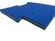 30 kg/m3 Parche de juegos de descarga resistente a los rayos UV 3 capas Capa de seguridad de césped Capa de drenaje