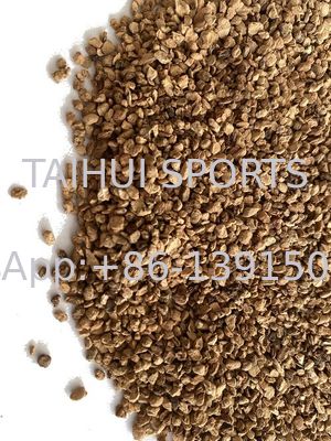 Granulos de relleno de corcho resistentes a los rayos UV y no tóxicos para césped artificial