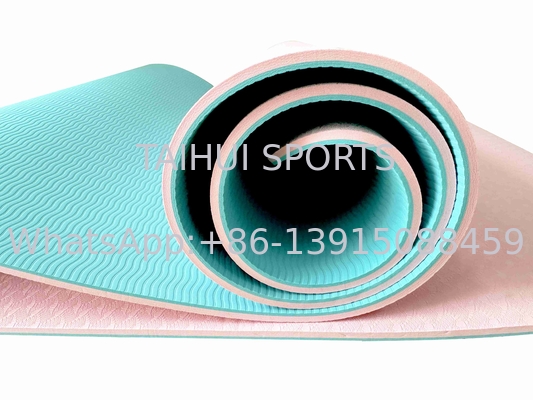 Unisex Yoga Exercise Mat Matos de ejercicio antiderrapante grueso con correa elástica