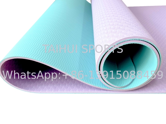 Unisex Yoga Exercise Mat Matos de ejercicio antiderrapante grueso con correa elástica