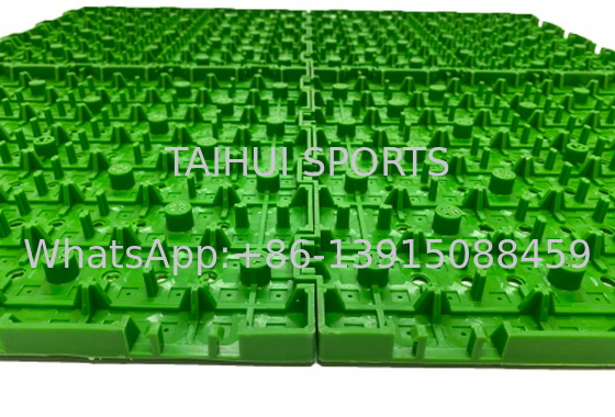 Absorbente de choques de drenaje de tipo split para deportes Instalación rápida y ecológica bajo césped artificial tamaño personalizado 50 M