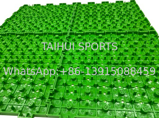 Absorbente de choques de drenaje de tipo split para deportes Instalación rápida y ecológica bajo césped artificial tamaño personalizado 50 M