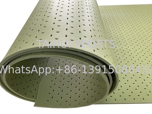 TAIHUI T2510G Bajo de la almohadilla de choque Diseño ligero Excelente absorción de choque Largo de rodillo personalizable Alta durabilidad Verde/Customizar