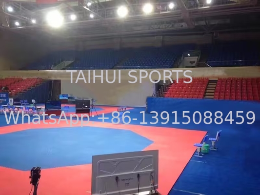 Mat de artes marciales a prueba de choques para entrenamiento de taekwondo
