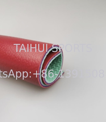 Piso de PVC para interiores de 4,5 mm, 6 mm, 7 mm y 8 mm de espesor para canchas de fútbol sala y suelos deportivos de interior
