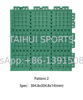 Los azulejos de las canchas de baloncesto entrelazadas son antiderrapante, de plástico, azulejos de las canchas deportivas