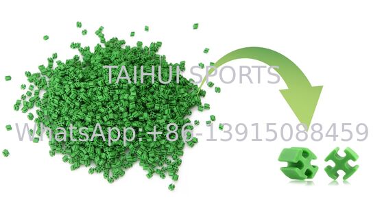 Gránulo de relleno TPE ecológico para sistema de césped artificial con material reciclable, buen aislamiento térmico
