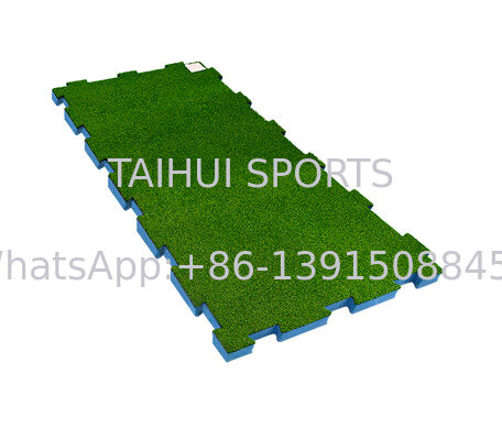 Pad de choque de patio de juego personalizado HIC / CFH probado con espesor de 30 mm-80 mm y alta permeabilidad al agua para el recubrimiento de hierba artificial
