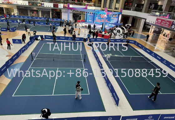 Indoor Sport Court Flooring with Superior Shock Absorption Eco Friendly Materials and Custom Colors for Badminton Basketball and Table Tennis