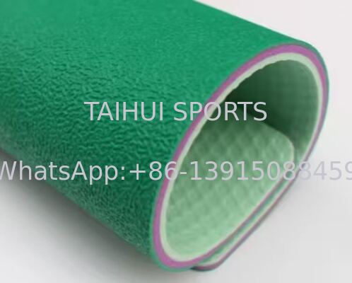 Suelo deportivo de vinilo con absorción de impactos superior, buen agarre y colores personalizados para voleibol, baloncesto y pickleball