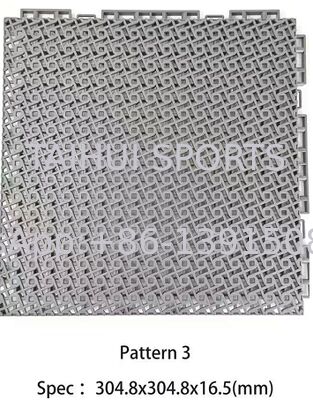 Baldosas modulares de plástico para exteriores para cancha de baloncesto, cancha de voleibol, cancha de pickleball
