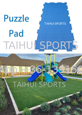 Tapete de seguridad entrelazado de caída suave con grosor de 10-100 mm y almohadilla de choque para parques infantiles con HIC y CFH garantizados