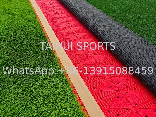 Pad de choque certificado por la FIFA para el campo de deportes 10mm 12mm 15mm 20mm PE espuma de césped artificial