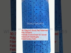 30-70 kg/m3 Pad de choque con patrón de polietileno amigable con el medio ambiente para campo de fútbol/campo de golf/campo de rugby/campo de hockey