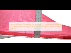 Pad de choque de patrón premium para césped artificial de alto rendimiento y durabilidad personalizado de alta calidad de absorción de choques de superficie deportiva