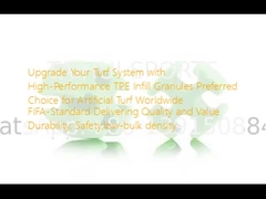 Actualice su sistema de césped con granulos de relleno TPE de alto rendimiento Opción preferida para césped artificial en todo el mundo Estándar de la FIFA Ofrece calidad y valor Durabilidad, seguridad, baja densidad de volumen