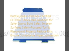 Puzzle puzzle interlock Certificado CFH / HIC Soluciones de almohadillas de choque para deportes más seguros Construir superficies más seguras e inteligentes Proyectos de césped y patios de recreo centrados en la seguridad Reducir el riesgo, garantizar el