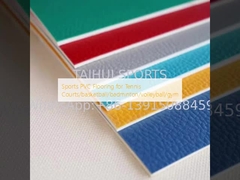 Pavimento deportivo de PVC para canchas de tenis/baloncesto/bádminton/voleibol/gimnasio