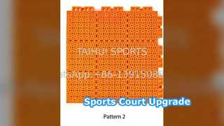 Pisos deportivos duraderos Drenaje de fácil instalación